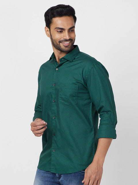 Park Avenue Green Casual Shirt