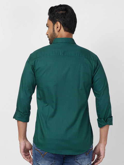 Park Avenue Green Casual Shirt