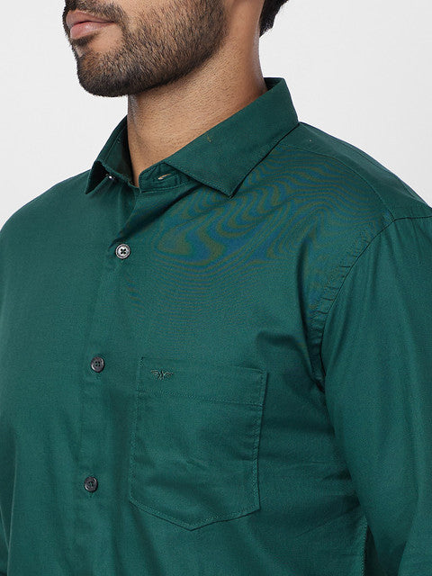 Park Avenue Green Casual Shirt