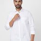 Park Avenue White Casual Shirts