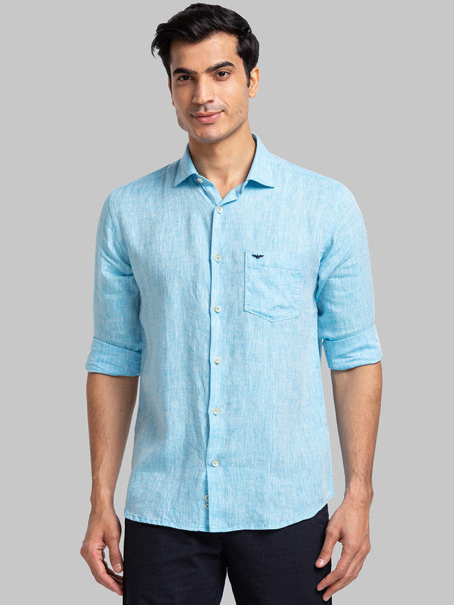 Park Avenue Blue Casual Shirt 