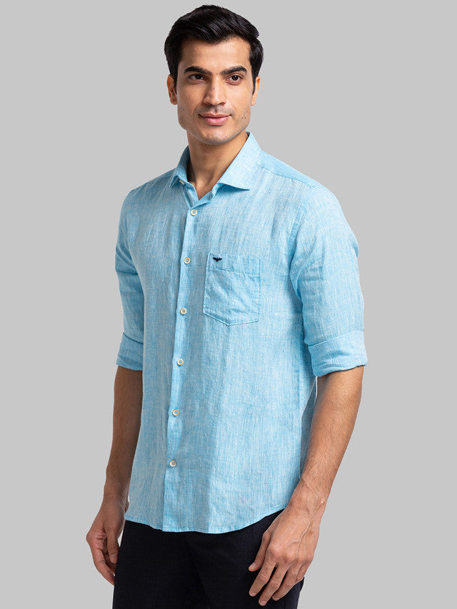 Park Avenue Blue Casual Shirt 