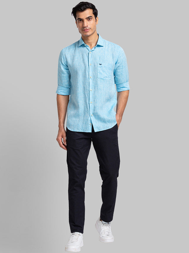 Park Avenue Blue Casual Shirt 