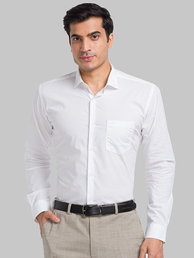 Park Avenue White Casual Shirt 