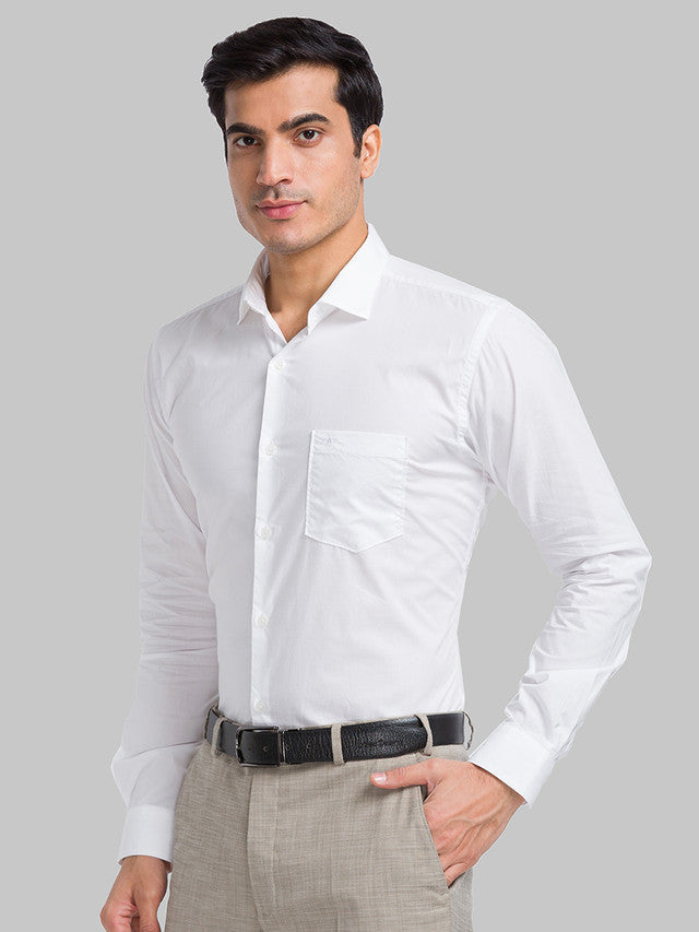 Park Avenue White Casual Shirt 