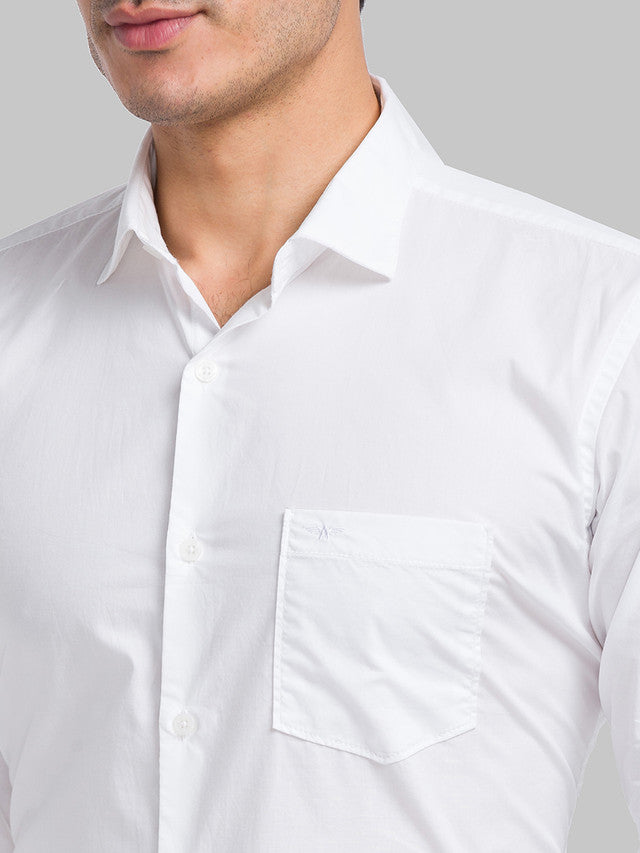 Park Avenue White Casual Shirt 