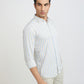 Men Slim Fit Light Green Shirt