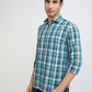 Men Slim Fit Green Shirt