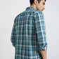 Men Slim Fit Green Shirt