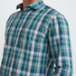 Men Slim Fit Green Shirt