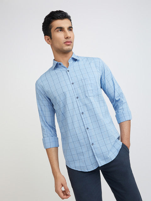 Men Slim Fit Fawn Shirt