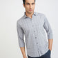 Men Slim Fit Light Blue Shirt