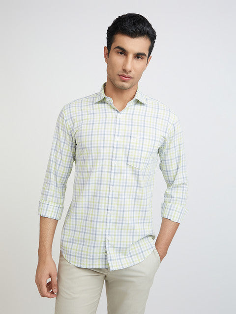 Men Slim Fit Blue Shirt