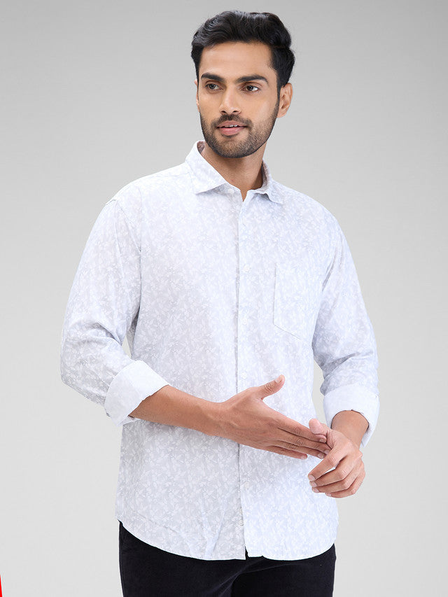 Park Avenue Grey Casual Shirt 