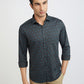 Men Slim Fit Blue Shirt