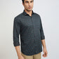 Men Slim Fit Blue Shirt