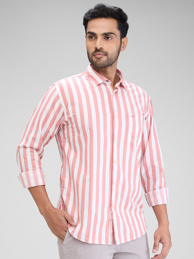 Park Avenue Red Casual Shirt 