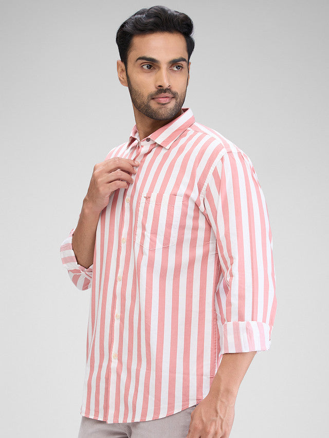 Park Avenue Red Casual Shirt 