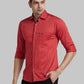 Park Avenue Maroon Casual Shirt 