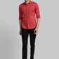 Park Avenue Maroon Casual Shirt 