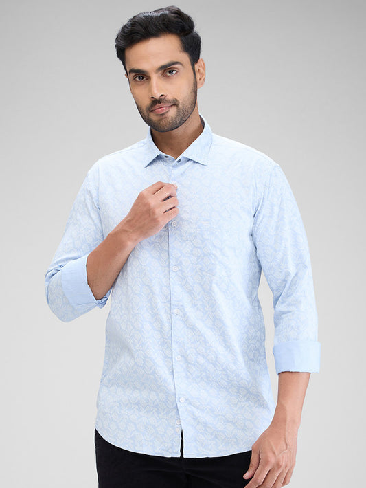 Park Avenue Blue Casual Shirt 