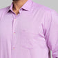 Park Avenue Men Purple Solid Slim Fit Cotton Casual Shirt