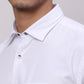 Park Avenue White Solid Slim Fit Full Sleeve Cotton Shirt