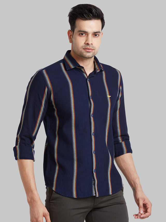 Park Avenue Blue Casual Shirt 