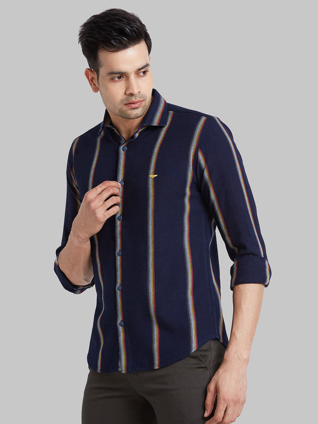 Park Avenue Blue Casual Shirt 