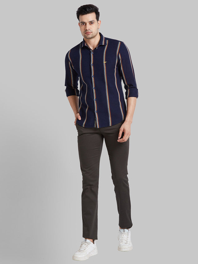 Park Avenue Blue Casual Shirt 