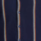 Park Avenue Blue Stripe Slim Fit Cotton Casual Shirt