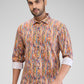 Park Avenue Orange Casual Shirt 