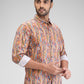 Park Avenue Orange Casual Shirt 