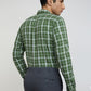 Men Blue Slim Fit Checks  Cotton   Shirts