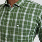 Men Blue Slim Fit Checks  Cotton   Shirts