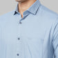 Park Avenue Men Blue Solid Slim Fit Cotton Shirt