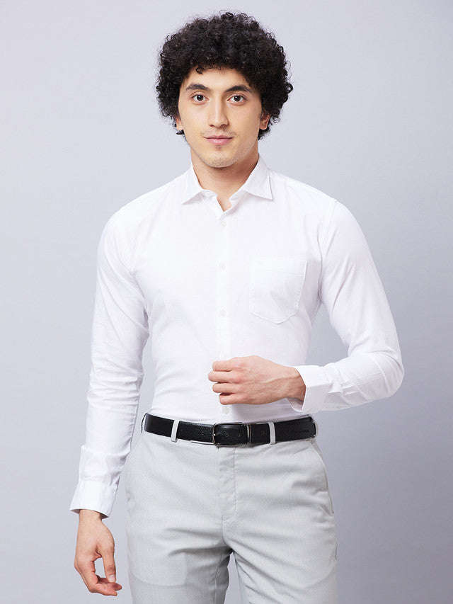 Park Avenue White Casual Shirt 