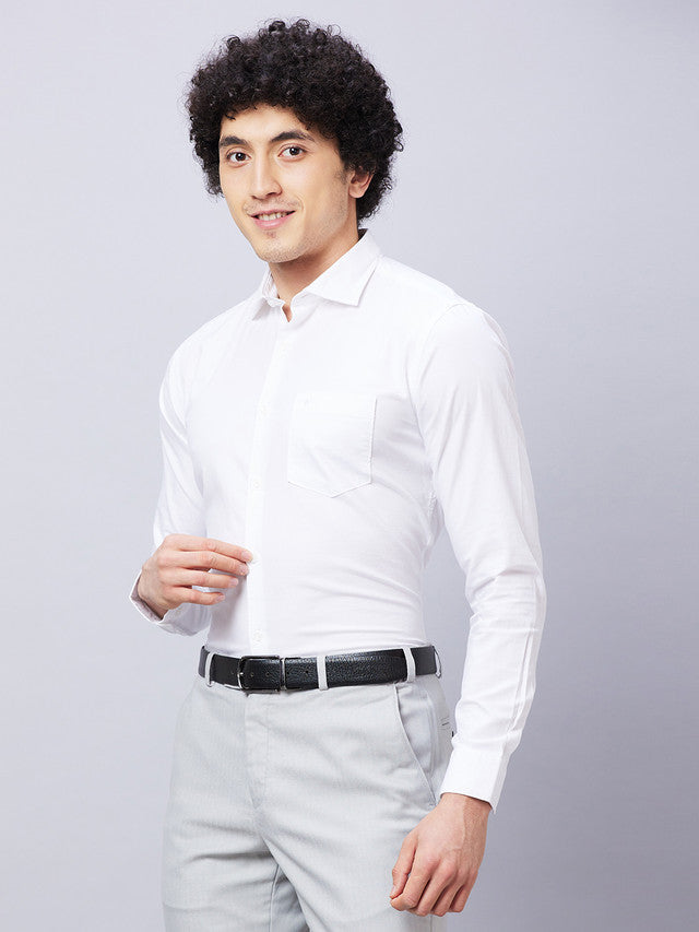 Park Avenue White Casual Shirt 