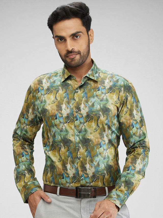 Park Avenue Green Shirt