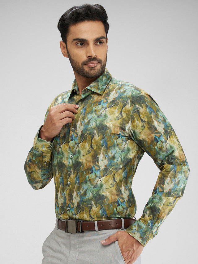 Park Avenue Green Shirt