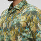 Park Avenue Green Printed Slim Fit Cotton Casual Shirt