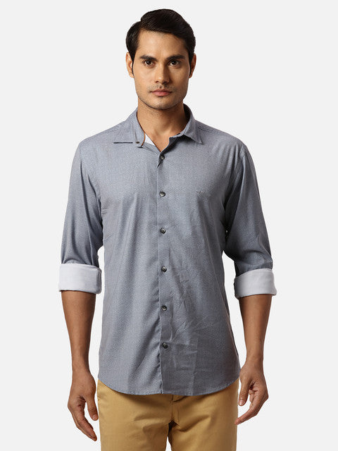 Park Avenue Grey Casual Shirts