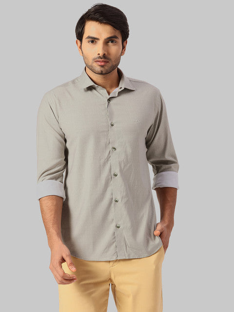 Park Avenue Khaki Casual Shirts