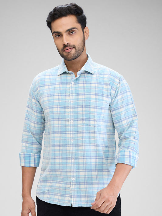 Park Avenue Blue Casual Shirt 