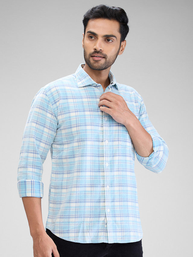 Park Avenue Blue Casual Shirt 