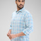 Park Avenue Blue Casual Shirt 