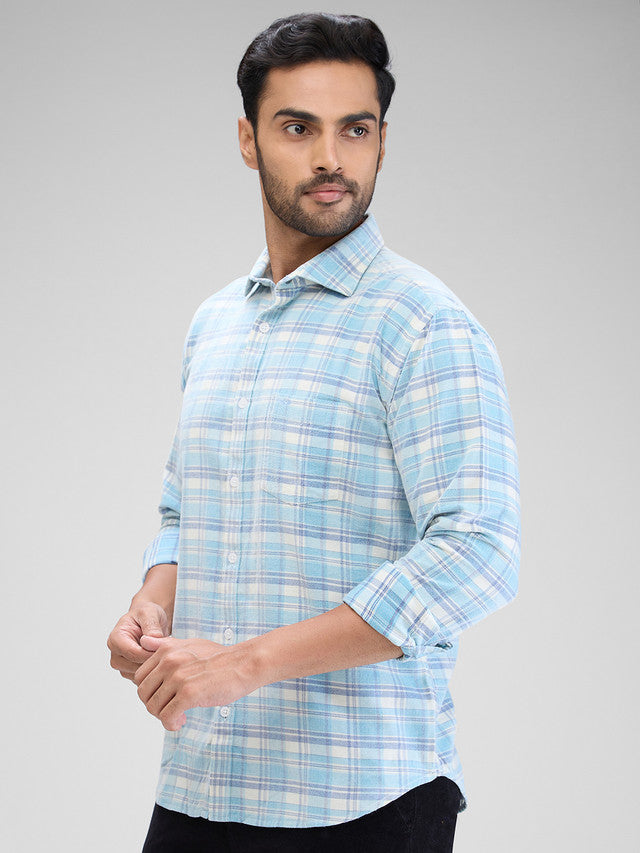 Park Avenue Blue Casual Shirt 