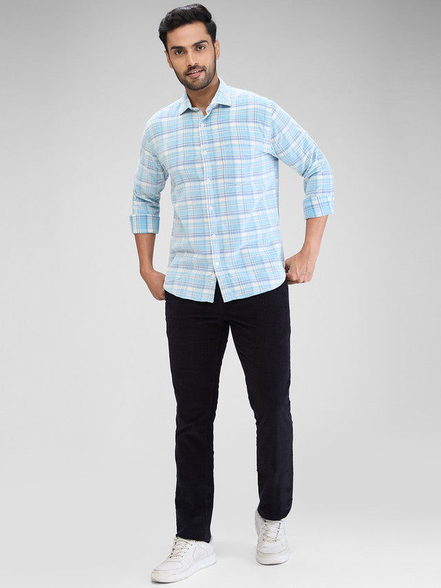 Park Avenue Blue Casual Shirt 