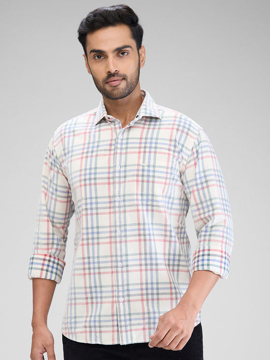 Park Avenue Beige Casual Shirt 