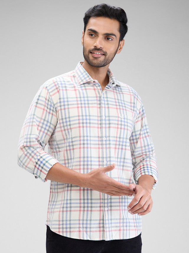 Park Avenue Beige Casual Shirt 